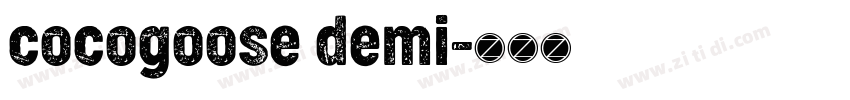 cocogoose demi字体转换